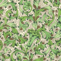 Traditional Florentine Print Paper in Green Tones ~ Carta Fiorentina Italy